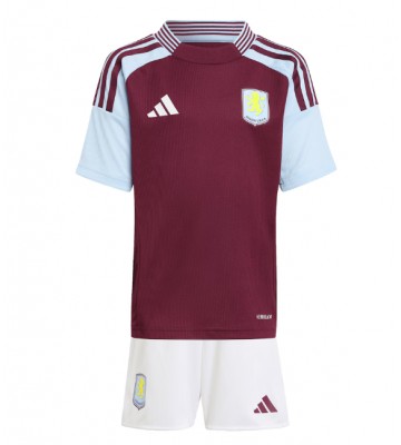 Aston Villa Primera Equipación Niños 2024-25 Manga Corta (+ Pantalones cortos)